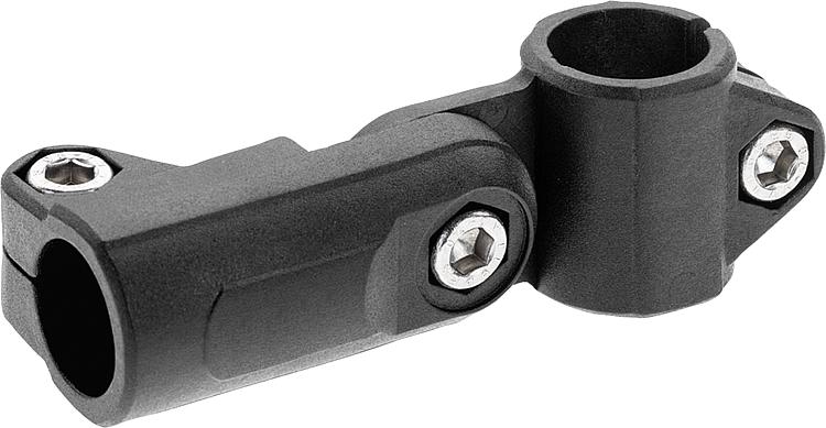 Articulated tube connectors, plastic